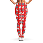 Chinese Rat Zodiac Pattern Print Women's Leggings