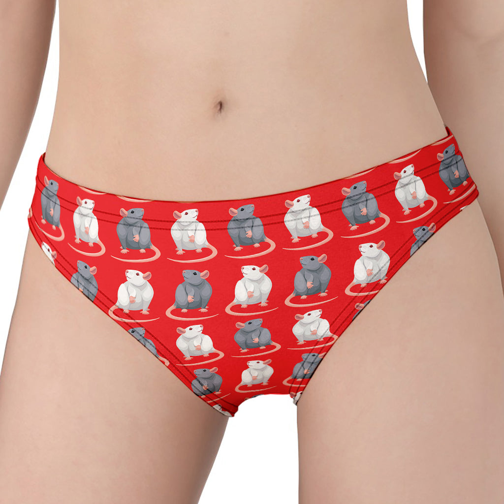 Chinese Rat Zodiac Pattern Print Women's Panties