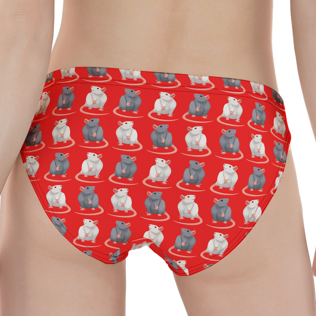 Chinese Rat Zodiac Pattern Print Women's Panties