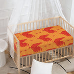 Chinese Rooster Pattern Print Baby Crib Sheet