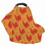 Chinese Rooster Pattern Print Baby Seat Cover