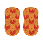 Chinese Rooster Pattern Print Bar Stool Covers