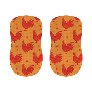 Chinese Rooster Pattern Print Bar Stool Covers