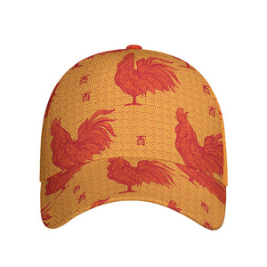 Chinese Rooster Pattern Print Baseball Cap