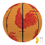 Chinese Rooster Pattern Print Basketball