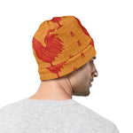 Chinese Rooster Pattern Print Beanie