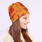 Chinese Rooster Pattern Print Beanie