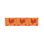 Chinese Rooster Pattern Print Bed Runner