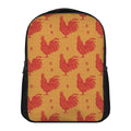 Chinese Rooster Pattern Print Casual Backpack