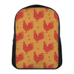 Chinese Rooster Pattern Print Casual Backpack