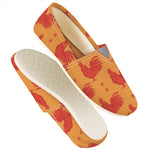 Chinese Rooster Pattern Print Casual Shoes