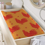 Chinese Rooster Pattern Print Changing Pad Cover