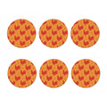 Chinese Rooster Pattern Print Coaster Set