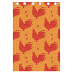 Chinese Rooster Pattern Print Curtain