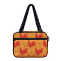 Chinese Rooster Pattern Print Double Strap Bible Bag