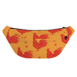 Chinese Rooster Pattern Print Fanny Pack