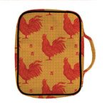 Chinese Rooster Pattern Print Front Pocket Bible Bag