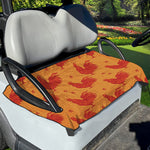 Chinese Rooster Pattern Print Golf Cart Seat Cover
