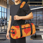 Chinese Rooster Pattern Print Gym Bag