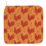 Chinese Rooster Pattern Print Hand Towel