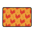 Chinese Rooster Pattern Print Kitchen Mat