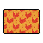 Chinese Rooster Pattern Print Kitchen Mat