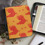 Chinese Rooster Pattern Print Leather Bible Cover