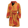 Chinese Rooster Pattern Print Men's Bathrobe