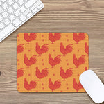 Chinese Rooster Pattern Print Mouse Pad