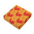 Chinese Rooster Pattern Print Outdoor Seat Cushion Cover