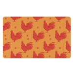 Chinese Rooster Pattern Print Polyester Doormat