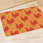 Chinese Rooster Pattern Print Polyester Doormat