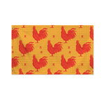 Chinese Rooster Pattern Print Polyester Flag