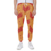 Chinese Rooster Pattern Print Scuba Joggers