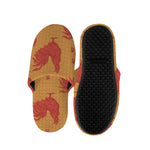 Chinese Rooster Pattern Print Slippers