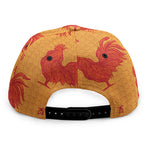 Chinese Rooster Pattern Print Snapback Cap