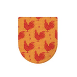 Chinese Rooster Pattern Print Toilet Lid Cover