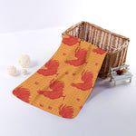 Chinese Rooster Pattern Print Towel