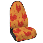 Chinese Rooster Pattern Print Waterproof Car Seat Cover