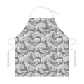 Chinese Sea Dragon Pattern Print Adjustable Apron
