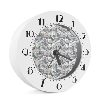 Chinese Sea Dragon Pattern Print Alarm Clock