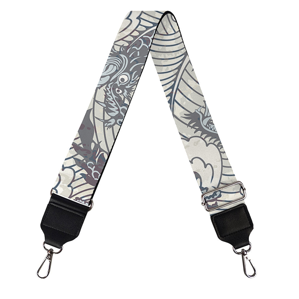 Chinese Sea Dragon Pattern Print Bag Strap