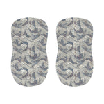 Chinese Sea Dragon Pattern Print Bar Stool Covers