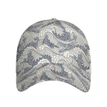 Chinese Sea Dragon Pattern Print Baseball Cap