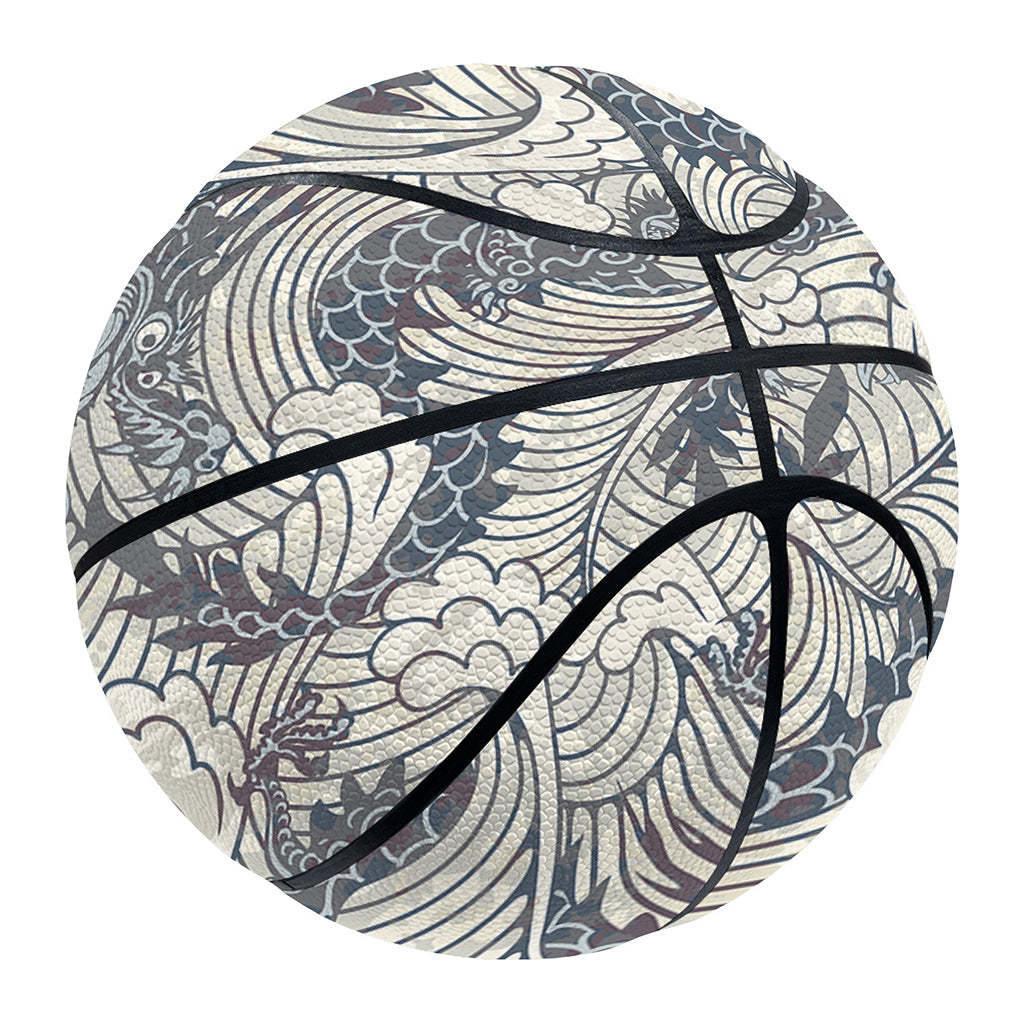 Chinese Sea Dragon Pattern Print Basketball