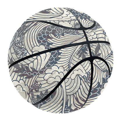 Chinese Sea Dragon Pattern Print Basketball