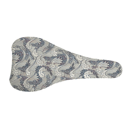 Chinese Sea Dragon Pattern Print Bicycle Seat Cover