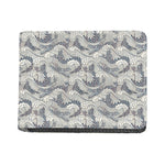 Chinese Sea Dragon Pattern Print Bifold Wallet