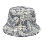 Chinese Sea Dragon Pattern Print Bucket Hat