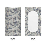 Chinese Sea Dragon Pattern Print Changing Pad Cover